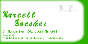 marcell bocskei business card